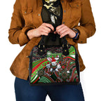 Merry Christmas Rabbitohs Shoulder Handbag Aboriginal Santa Rugby Mascot - South Sydney Bunnies