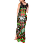 Merry Christmas Rabbitohs Tank Maxi Dress Aboriginal Santa Rugby Mascot - South Sydney Bunnies