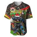 Merry Christmas Penrith Panthers Baseball Jersey Aboriginal Santa Rugby Mascot - The Riff