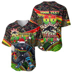 Merry Christmas Penrith Panthers Baseball Jersey Aboriginal Santa Rugby Mascot - The Riff