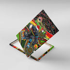 Merry Christmas Penrith Panthers Canvas Wall Art Aboriginal Santa Rugby Mascot - The Riff