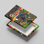 Merry Christmas Penrith Panthers Canvas Wall Art Aboriginal Santa Rugby Mascot - The Riff