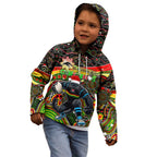 Merry Christmas Penrith Panthers Kid Hoodie Aboriginal Santa Rugby Mascot - The Riff