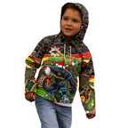 Merry Christmas Penrith Panthers Kid Hoodie Aboriginal Santa Rugby Mascot - The Riff