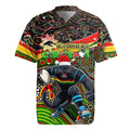 Merry Christmas Penrith Panthers Rugby Jersey Aboriginal Santa Rugby Mascot - The Riff