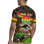 Merry Christmas Penrith Panthers Rugby Jersey Aboriginal Santa Rugby Mascot - The Riff
