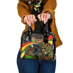 Merry Christmas Penrith Panthers Shoulder Handbag Aboriginal Santa Rugby Mascot - The Riff