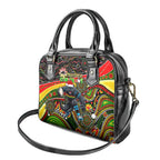 Merry Christmas Penrith Panthers Shoulder Handbag Aboriginal Santa Rugby Mascot - The Riff