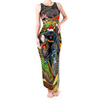 Merry Christmas Penrith Panthers Tank Maxi Dress Aboriginal Santa Rugby Mascot - The Riff