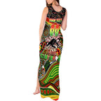 Merry Christmas Penrith Panthers Tank Maxi Dress Aboriginal Santa Rugby Mascot - The Riff