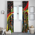 Merry Christmas Penrith Panthers Window Curtain Aboriginal Santa Rugby Mascot - The Riff