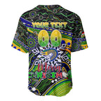 Merry Christmas Eels Baseball Jersey Aboriginal Santa Rugby Mascot - Parramatta
