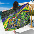 Merry Christmas Eels Sarong Aboriginal Santa Rugby Mascot - Parramatta