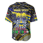 Merry Christmas Cowboys Baseball Jersey Aboriginal Santa Rugby Mascot - North Queensland