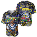 Merry Christmas Cowboys Baseball Jersey Aboriginal Santa Rugby Mascot - North Queensland