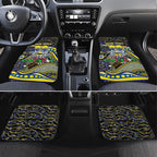 Merry Christmas Cowboys Car Mats Aboriginal Santa Rugby Mascot - North Queensland