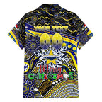 Merry Christmas Cowboys Hawaiian Shirt Aboriginal Santa Rugby Mascot - North Queensland