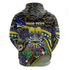 Merry Christmas Cowboys Hoodie Aboriginal Santa Rugby Mascot - North Queensland