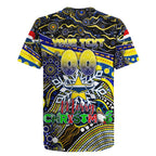 Merry Christmas Cowboys Rugby Jersey Aboriginal Santa Rugby Mascot - North Queensland