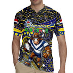 Merry Christmas Cowboys Rugby Jersey Aboriginal Santa Rugby Mascot - North Queensland