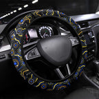 Merry Christmas Cowboys Steering Wheel Cover Aboriginal Santa Rugby Mascot - North Queensland