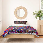 Merry Christmas Newcastle Knights Bedding Set Aboriginal Santa Rugby Mascot - Novocastrians
