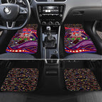 Merry Christmas Newcastle Knights Car Mats Aboriginal Santa Rugby Mascot - Novocastrians