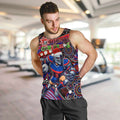 Merry Christmas Newcastle Knights Men Tank Top Aboriginal Santa Rugby Mascot - Novocastrians