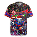 Merry Christmas Newcastle Knights Rugby Jersey Aboriginal Santa Rugby Mascot - Novocastrians