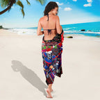 Merry Christmas Newcastle Knights Sarong Aboriginal Santa Rugby Mascot - Novocastrians