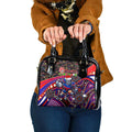 Merry Christmas Newcastle Knights Shoulder Handbag Aboriginal Santa Rugby Mascot - Novocastrians