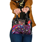 Merry Christmas Newcastle Knights Shoulder Handbag Aboriginal Santa Rugby Mascot - Novocastrians