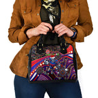 Merry Christmas Newcastle Knights Shoulder Handbag Aboriginal Santa Rugby Mascot - Novocastrians