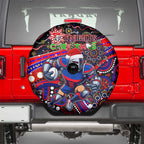 Merry Christmas Newcastle Knights Spare Tire Cover Aboriginal Santa Rugby Mascot - Novocastrians