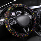 Merry Christmas Newcastle Knights Steering Wheel Cover Aboriginal Santa Rugby Mascot - Novocastrians