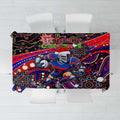 Merry Christmas Newcastle Knights Tablecloth Aboriginal Santa Rugby Mascot - Novocastrians