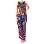 Merry Christmas Newcastle Knights Tank Maxi Dress Aboriginal Santa Rugby Mascot - Novocastrians