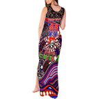 Merry Christmas Newcastle Knights Tank Maxi Dress Aboriginal Santa Rugby Mascot - Novocastrians