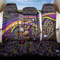 Merry Christmas Storm Back Car Seat Cover Aboriginal Santa Rugby Mascot - Melbourne