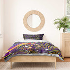 Merry Christmas Storm Bedding Set Aboriginal Santa Rugby Mascot - Melbourne