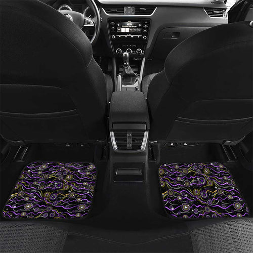Merry Christmas Storm Car Mats Aboriginal Santa Rugby Mascot - Melbourne