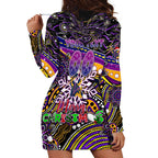 Merry Christmas Storm Hoodie Dress Aboriginal Santa Rugby Mascot - Melbourne