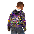 Merry Christmas Storm Kid Hoodie Aboriginal Santa Rugby Mascot - Melbourne
