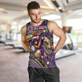 Merry Christmas Storm Men Tank Top Aboriginal Santa Rugby Mascot - Melbourne