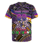 Merry Christmas Storm Rugby Jersey Aboriginal Santa Rugby Mascot - Melbourne