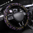 Merry Christmas Storm Steering Wheel Cover Aboriginal Santa Rugby Mascot - Melbourne