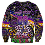 Merry Christmas Storm Sweatshirt Aboriginal Santa Rugby Mascot - Melbourne