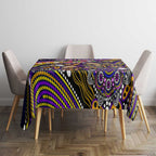 Merry Christmas Storm Tablecloth Aboriginal Santa Rugby Mascot - Melbourne