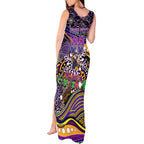 Merry Christmas Storm Tank Maxi Dress Aboriginal Santa Rugby Mascot - Melbourne