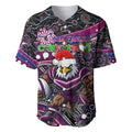 Merry Christmas Manly Warringah Sea Eagles Baseball Jersey Aboriginal Santa Rugby Mascot - Silvertails
